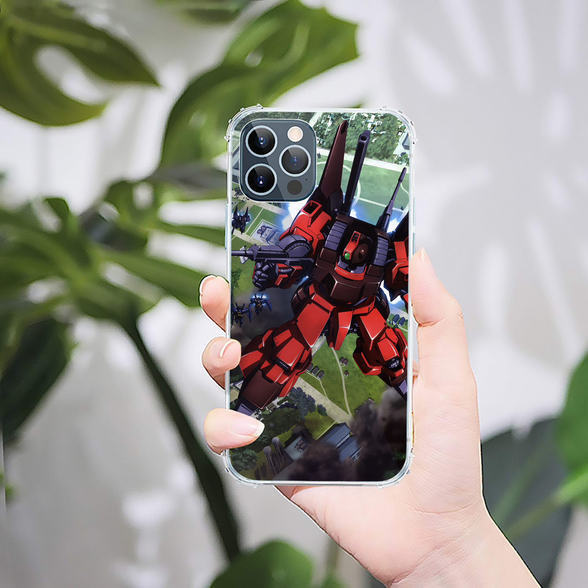 （画像用） 機動戦士ガンダム Mobile Suit Gundam 【iPhone 12シリーズ対応】透明スマホケース（クリアソフトケース）